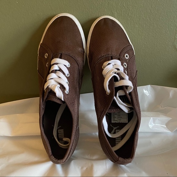 Puma Shoes Brown Size 9 - Picture 1 of 8